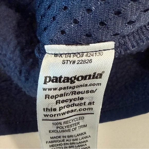 Patagonia Retro Pile Vest Men's XL Blue Navy Full Zip Pile Fleece Outdoor - Picture 7 of 15